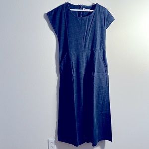 Japanese indigo jumpsuit with pockets